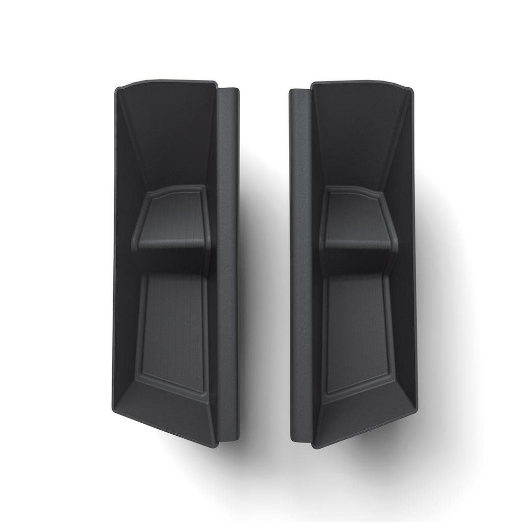 for Tesla Cybertruck 2025 2025 Car Door Side Storage Box 2PCS TPE Front Storage Tray Organizer Tidying Black