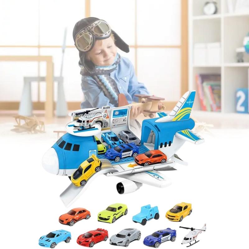With Toy Aeroplane Vehicles Transport Cargo Airplane Car Children Set Gifts