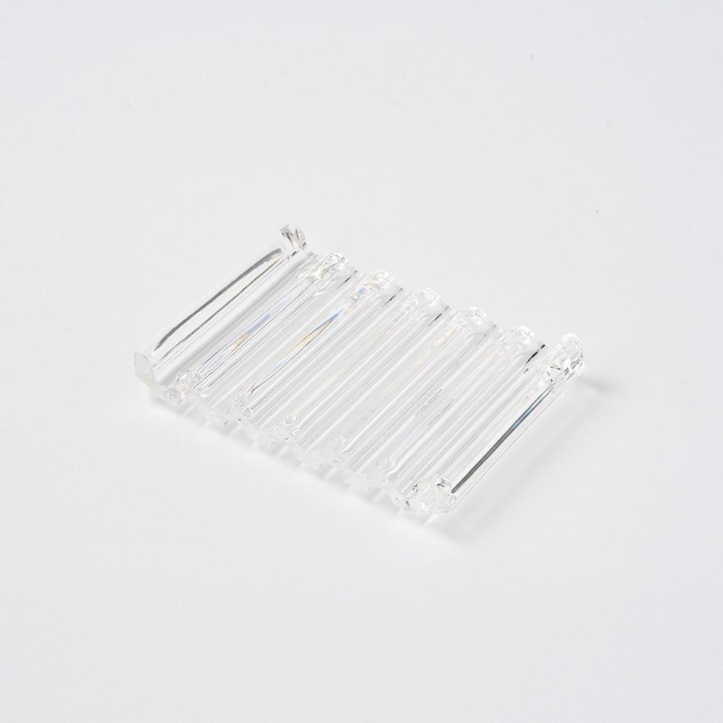 Pleated Acrylic Square Soap Dish_BG0725010