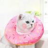 1PC Adjustable Cat Recovery Collar Donuts Cat Elizabethan Collar Pet Dog Neck Cone Recovery Collar for Anti-Bite Lick Surgery