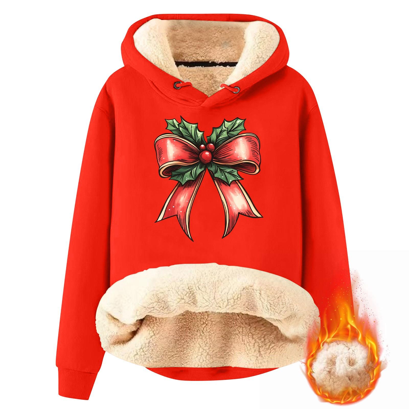 

Женская модная толстовка с капюшоном, утепленная, свободная, с принтом M красный