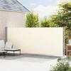 Vidaxl Retractable Side Awning for Terrace, 180 X 600 Cm, Cream