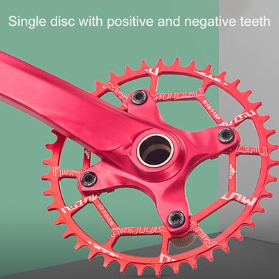 40T/42T/44T/46T/48T/50T/52T Coroa de Metal Anodização Alta Resistência 104BCD Dente Positivo Negativo Roda de Corrente de Bicicleta Bicicleta