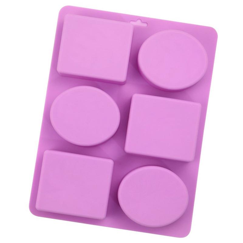 6 dutin Čtvercové oválné listy Ručně vyráběná forma na mýdlo Forma na dort Forma na svíčku