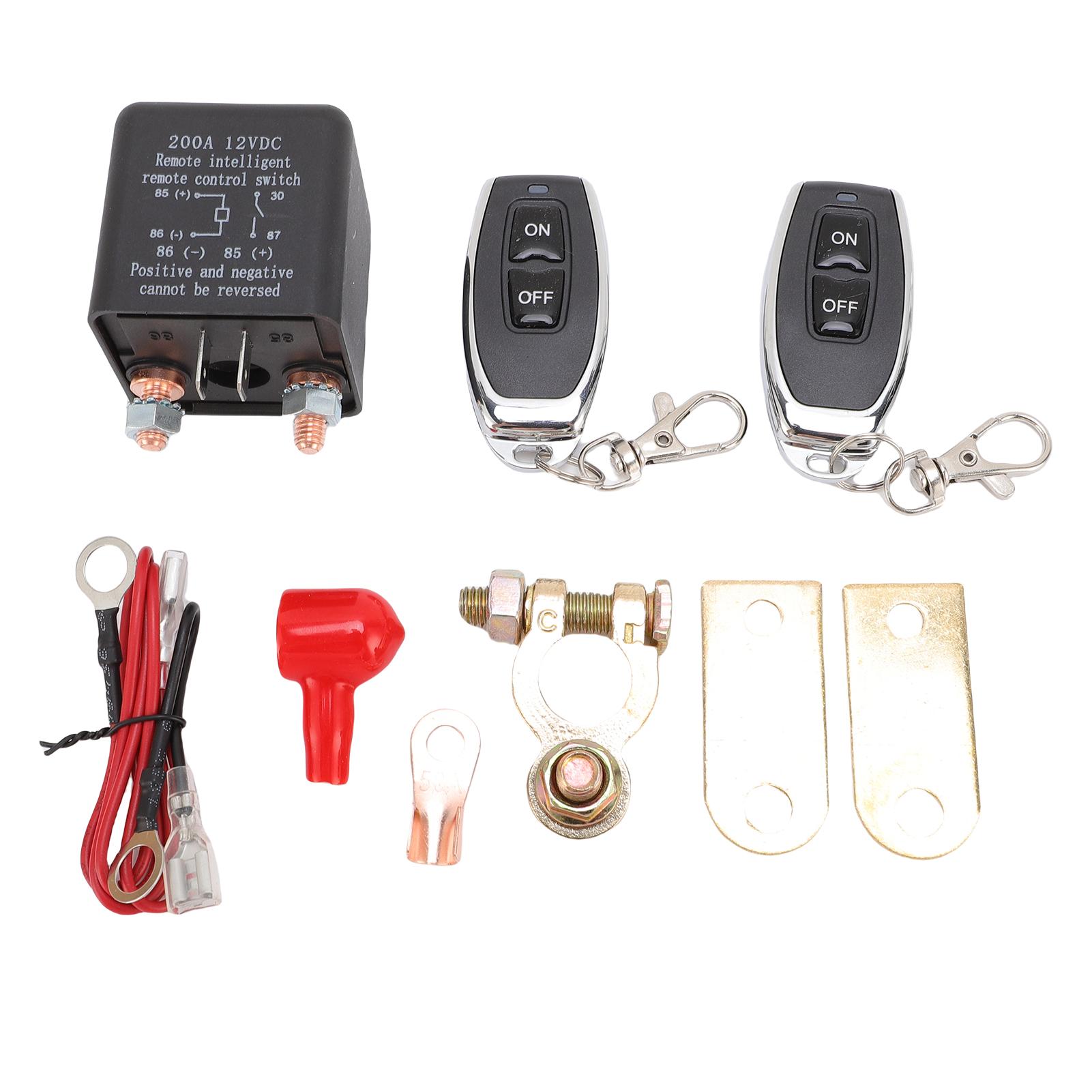 

Remote Battery Disconnect Switch 200A Anti Theft Prevent Battery Drain Car Remote Battery Killing