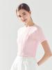 LORDLOAR Ribbed Round Knit Pink