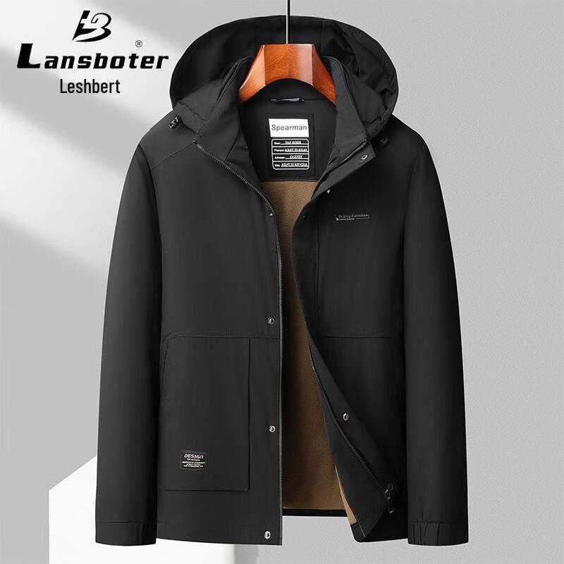 

Мужская осенне-зимняя хлопковая куртка с плюшевой подкладкой 180/XL