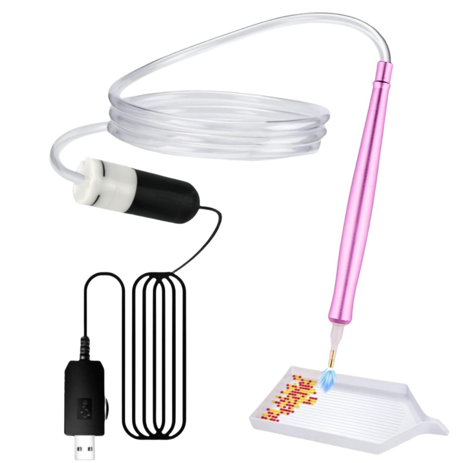 

Электрическая художественная алмазная ручка - вакуумная художественная ручка, аксессуар для инструмента с лотком для хранения, долговечная и стабильная One Size