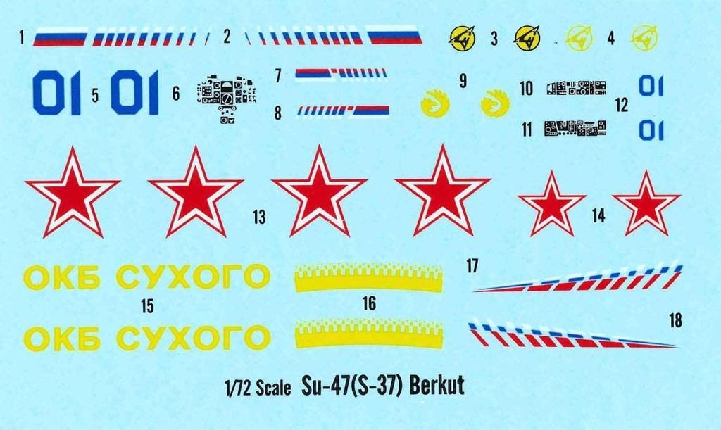 Doyusha 1/72 Scale Russian Air Force Su-47 (S-37) Berkut Plastic Model