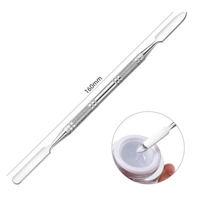 Edelstahl Dual Köpfe Spachtel Mischen Stick Foundation Mischen Make-Up-Tool