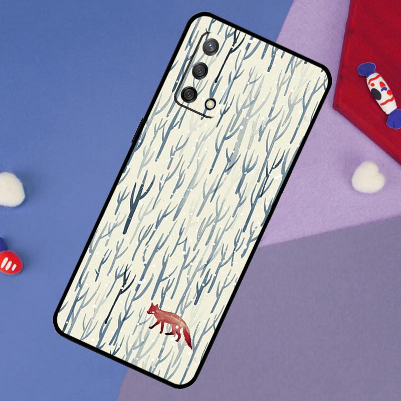 Winter Fox Foxes Case For Oppo A5 Pro A6 A57 A17 A78 A54 A74 A94 A76 A16 A96 A18 A40 A60 A80 A38 A58 A98 A15