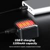 Gece Sürüşü İçin Bisiklet Arka Lambası Arka Kırmızı Işık Led Ebike Arka Lambası Akıllı ve Yaratıcı USB Şarj Fren Algılama 8
