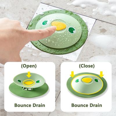 Type de presse de Style Animal de bande dessinée couvercle de vidange en Silicone bouchon pour canalisation bouchon de vidange Anti-odeur Anti-blocage