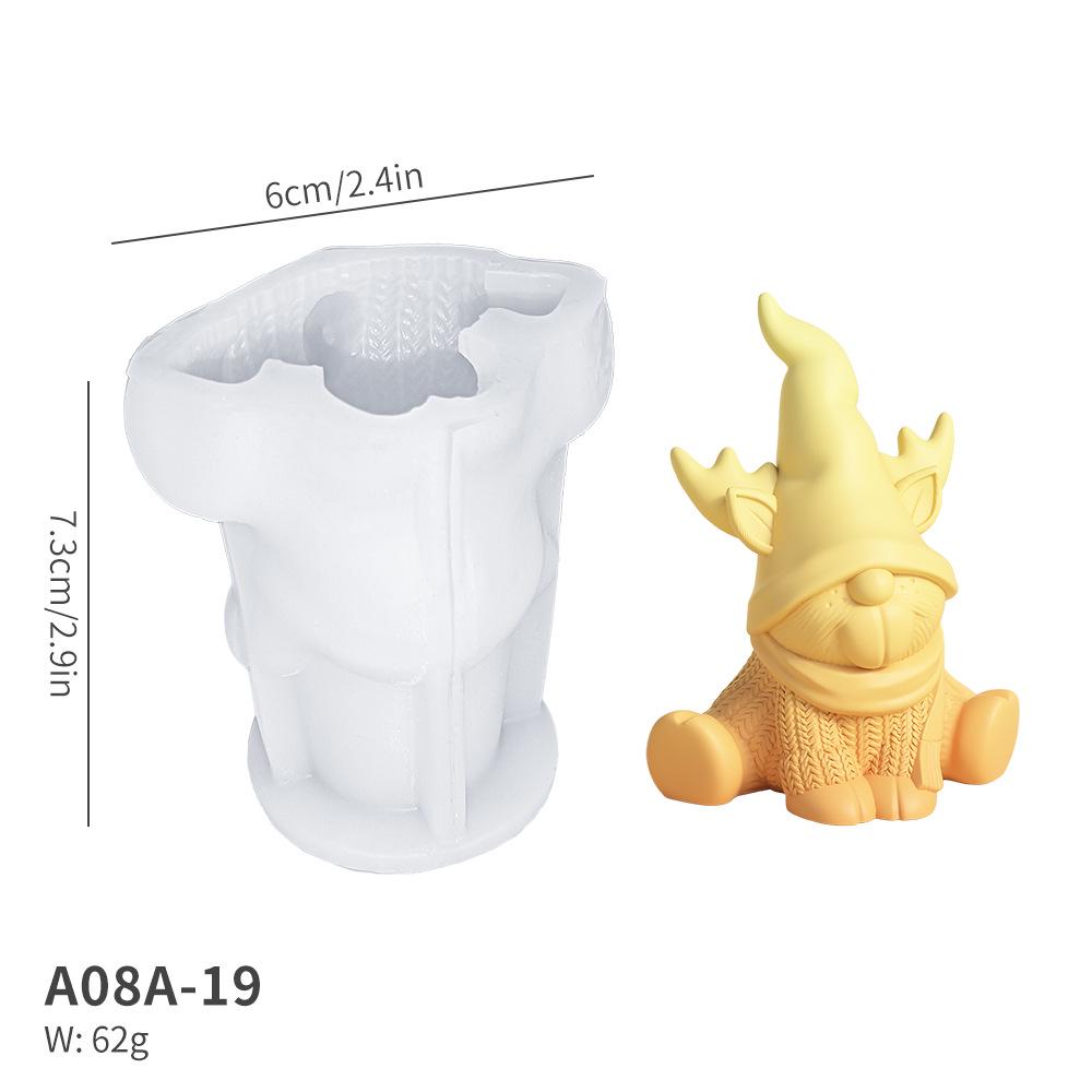 

Christmas Love Heart & Four-Leaf Clover Gnome Candle Mold