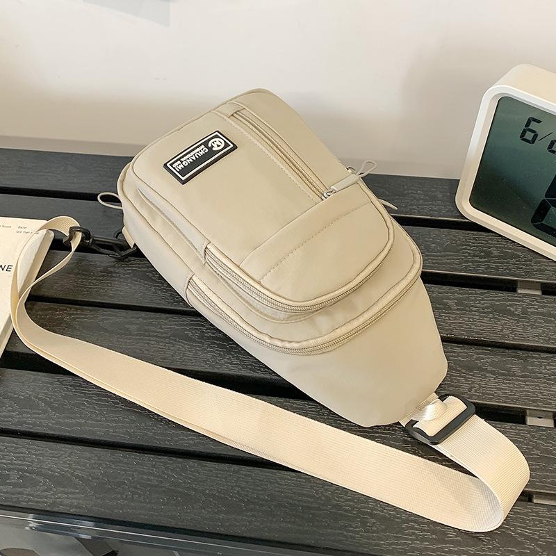 Chest Bag for Women Sports Shoulder Bag for Cycling Breasts for Men Travel Splicing One Shoulder Crossbody Bag