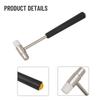 Double Face Soft Tap Rubber Hammer Hand Tool Non-Slip Handle For Leather Jewelry Craft Woodwork Watch Repairs