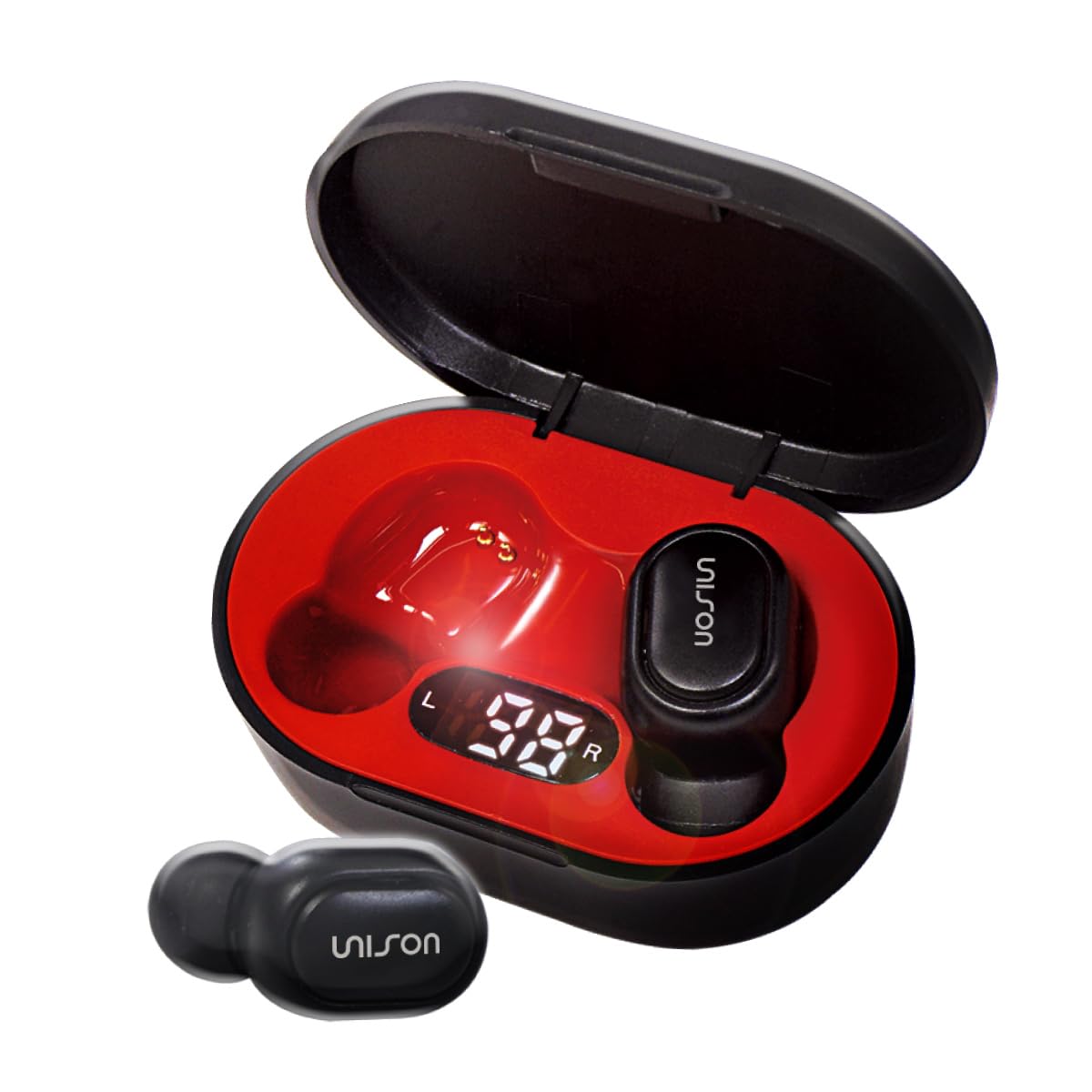 

Wireless Bluetooth Earbuds, Bluetooth 5.3, Charge Level Display, HI-FI Sound Quality, Bluetooth Microphone, Binaural or Single Ear, Calling,