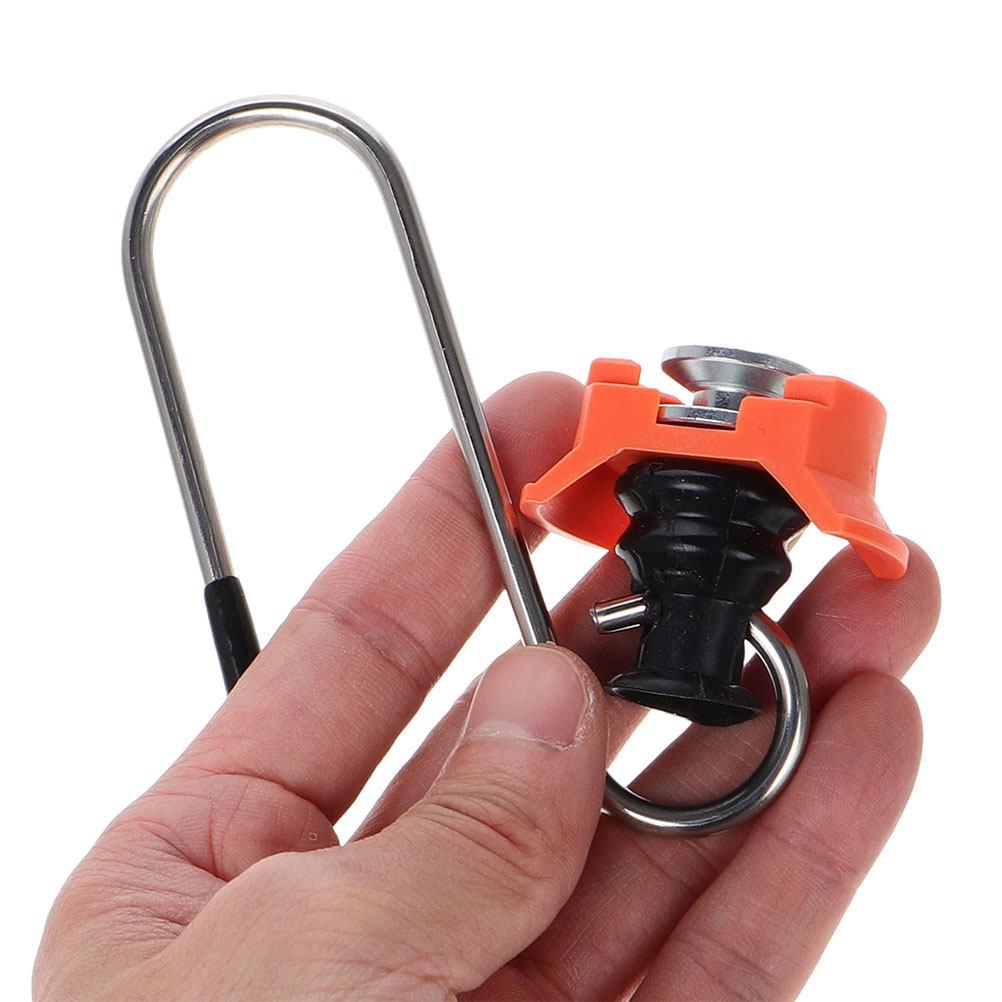 Single Aluminum Buckle S Hook Secure Cargo Tie Down Anchor Truck Rv Trailer Accessories Track Rail