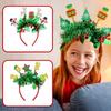 Theme Sparkling Christmas Reindeer Santa Claus Headband Year End Headwear Party