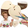 Wooden Hearts for Hanging with a Hole 50 Pcs for a Car for a Christmas Tree 10 Cm