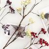 Artificial Berry Pick Realistic Yellow Blue Red Berries Stem Indoor Outdoor Holiday Party Home Office Decoration Faux Plants Branch