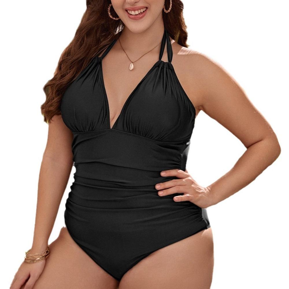 Women Black Bikini Sexy High Waist Bathing Suit Beach Swimwear Female Summer Swimsuit 4XL