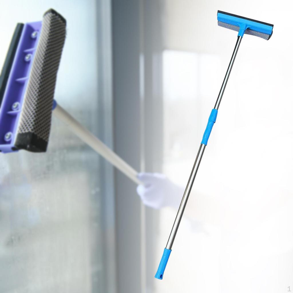 Function Window Cleaner with Telescopic Handle for Glass And Tiles