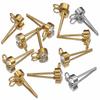 100pcs/20pcs 4mm Stainless Steel Ear Studs Rhinestone Earring Posts with Loop Rings for Earrings Jewelry Making DIY Wholesale