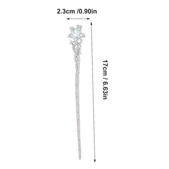 Kanzashi one stick hair accessory moonstar hairpin ornament simple parts traditional clothing items yukata Hanfu everyday use