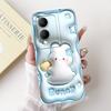 For Vivo Y17s Phone Case VivoY17s Y 17S 4G 2023 Elegant Floral Cat Printing Soft Silicone Shockproof Cases