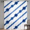 Pink Bow Curtains Hd Digital Print Pocket Rod Design Living Room Bedroom Home Decor Window Treatments Curtain Light Filtering For Sitting Polyester