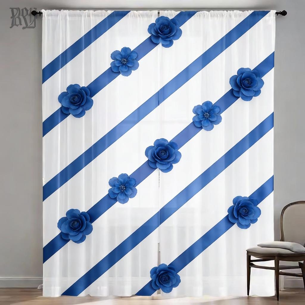 Pink Bow Curtains Hd Digital Print Pocket Rod Design Living Room Bedroom Home Decor Window Treatments Curtain Light Filtering For Sitting Polyester