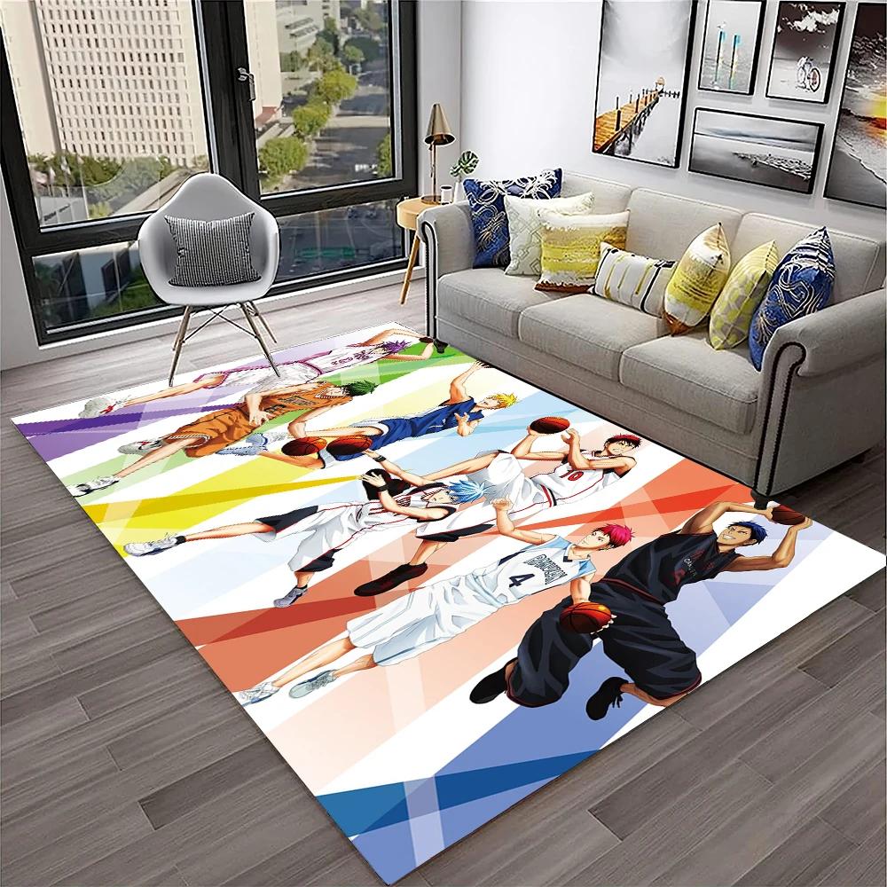 3D Anime Kuroko's Basketball Cartoon Carpet Rug for Home Living Room Bedroom Sofa Doormat Decor,kids Area Rug Non-slip Floor Mat
