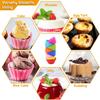 24-Cavity Nonstick Briose Mold Set - Oven Safe Up To 220°C Silicone Muffin Pan Multicolor 4.5x7x3cm