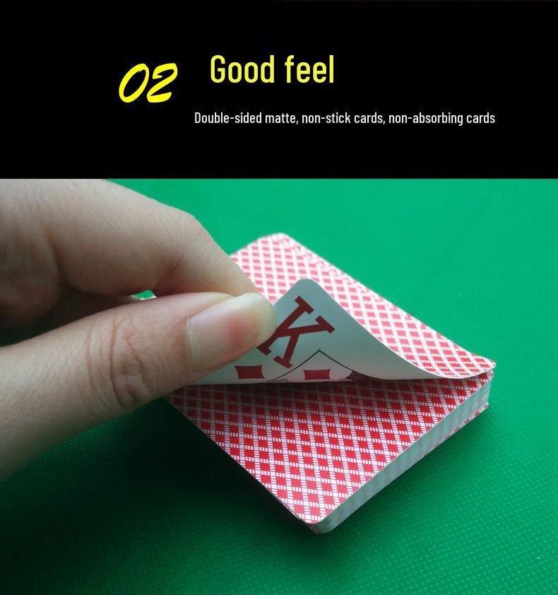 New Ben Niu 777 Texas Hold'em Large Print Frosted Plastic Poker Cards - Waterproof & Durable