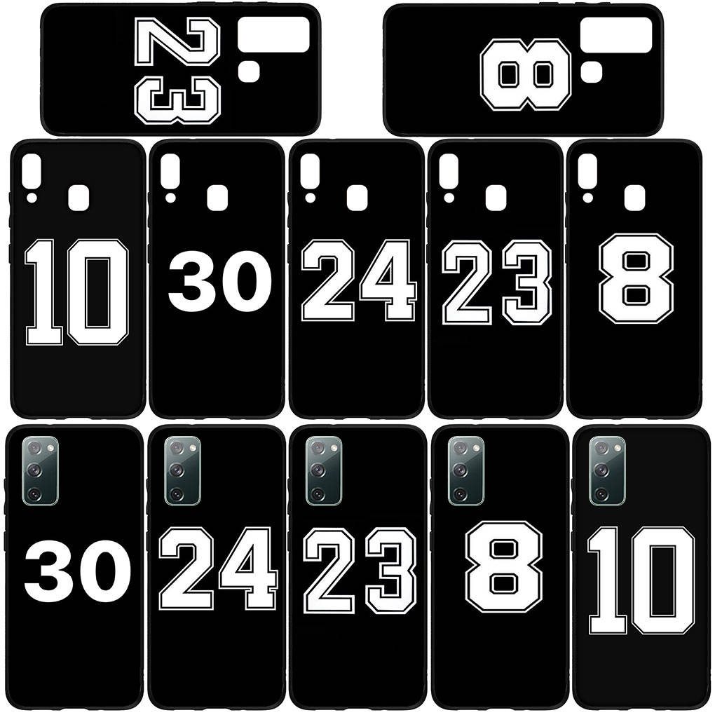 Pentru iPhone 16 15 Xiaomi Redmi Note 14 13 12 11 Pro Max 16e Samsung Galaxy S25 S24 S23 Moto OPPO Huawei Număr Fotbal Baseball Nr. 8 10 30 23 24 Husă