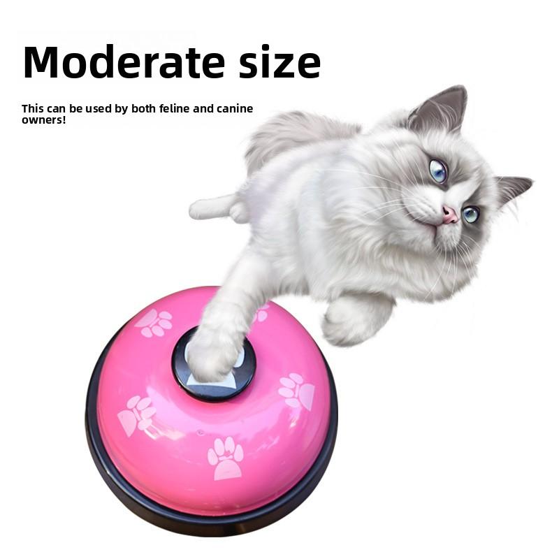 Cat and Dog Trainer, Pet Footprint Bell, Teddy Dog Bell, Meal Bell, Dog Intelligence Toy, Golden Retriever Bell