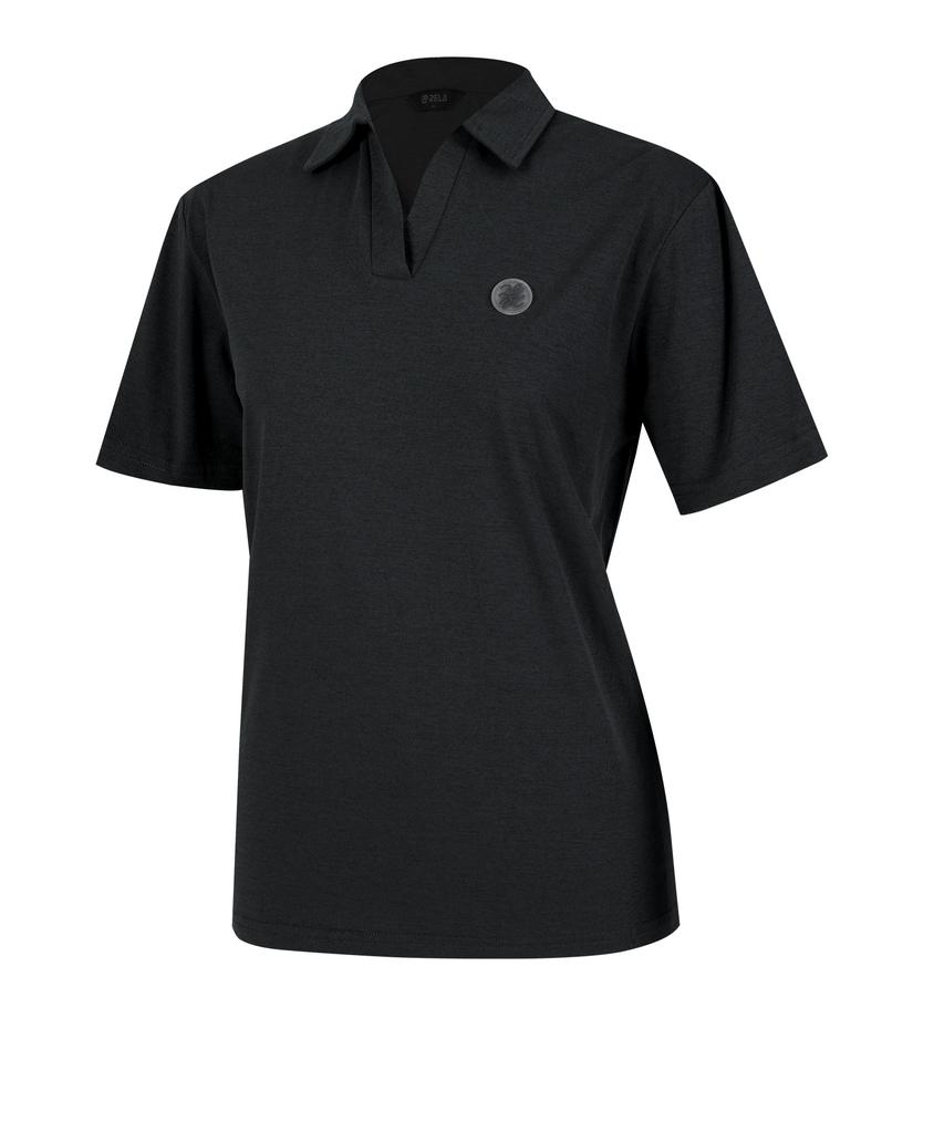 2ELA [2Pack] Women'S Prio Sorona Open Collar Short Sleeve Polo Shirt 5 Colors (Type B)