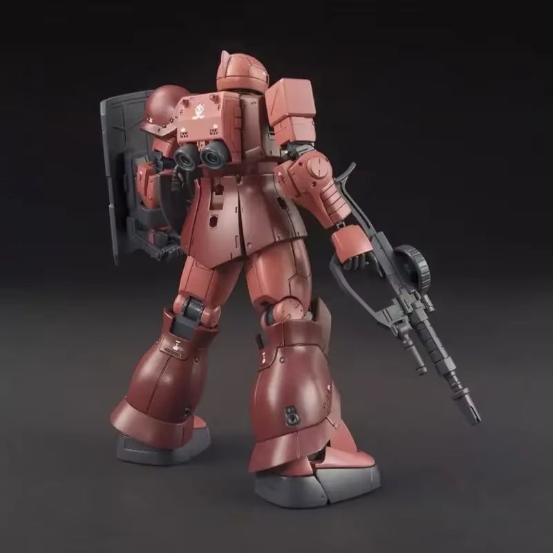 GTO 015 Char's Custom Old Type Red Zaku I HG 1/144 MS-05 Mech Assembly Model Kit Action Figures Desktop Decoration Doll Boy Toy