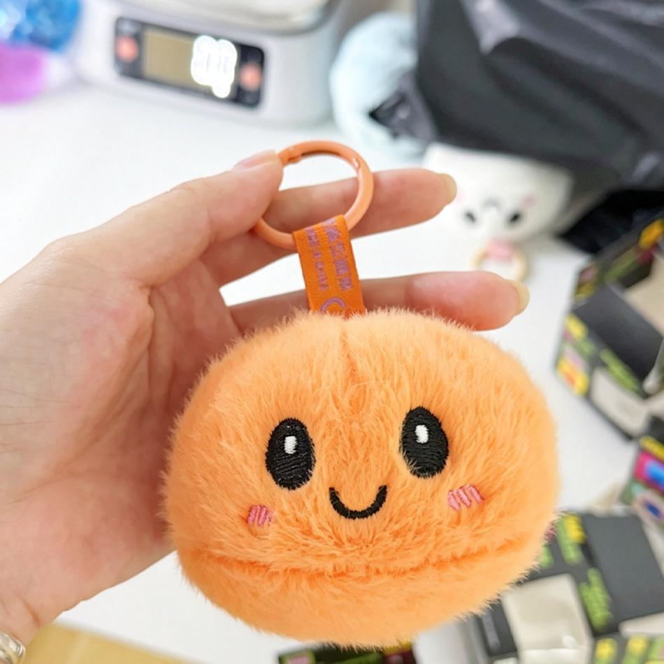 In Stock Trendy New Style Bag Hanging Cute Simulation Dumpling Plush Keychain Backpack Pendant Cartoon Toy Gift