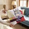 PPretty Anime DDerby OOguri CapS Cushion For Bedroom Car Coffee Shop Room and Living Room Sofa Decorative Pillow Cover Case