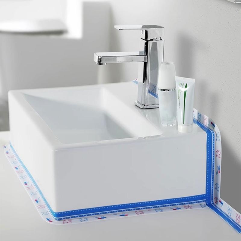 Kitchen Caulk Tape Sealant Tape Self Adhesive Clear Sealing Tape Shower Tile Sealant Tape for Kitchen Countertops Sink