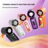 2026 Portable USB Rechargeable Handheld Mini Fan with Turbine Ice Cooling