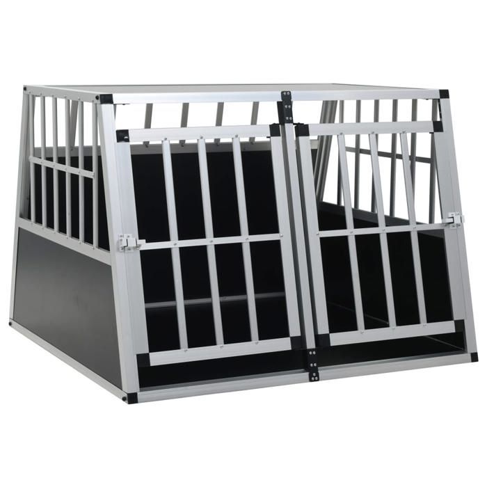 VidaXL Double Door Dog Cage 94 X 88 X 69 Cm 170665