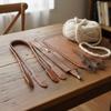 Kit para Hacer Bolsos de Cuero DIY Set de Tejer Bolsos de Cuero PU Correa de Hombro, Almohadilla Moldeadora para la Base del Bolso