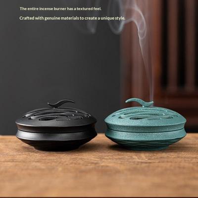 Creative Ornament Backflow Incense Holder Zinc Alloy Retro Hollow Fragrance Censer Incense Burner Home Decor