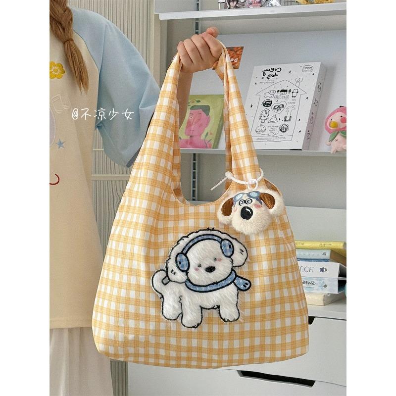 New puppy summer lightweight and versatile going out cartoon handbag office worker sundries leisure bag shoulder bag