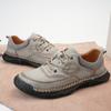 Fashion 2024 New Men Leather Casual Shoes Spring Classic Italian Fashion Lace-Up Antiskid Loafers Leisure Flat Designer Walking Shoes