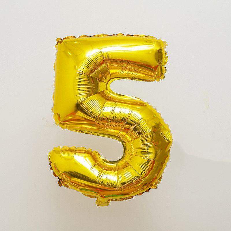 Children's First Birthday Number Balloon Set, Gold Crown Foil Balloons, Fun Party Decorations
