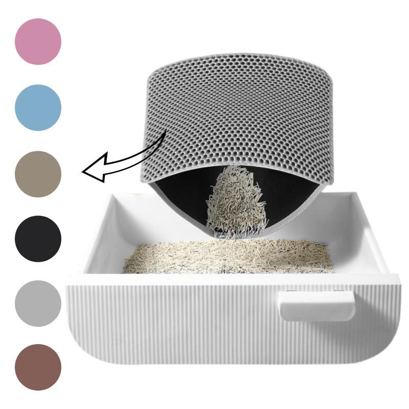 Litter Cat Mat Tray Mat Of Large Size Double Layer Honeycomb Waterproof Holes